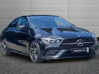 Used Mercedes CLA200 AMG Line Premium 175 HP (128 kW) 2023 Cosmos black Coupe