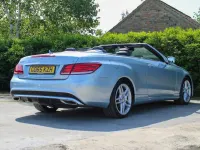 Used Mercedes E220 AMG line 177 HP (130 kW) 2015 Silver Cabriolet