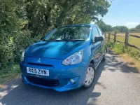 Used Mitsubishi Mirage 71 HP (52 kW) 2015 Blue Hatchback