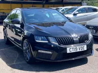 Used Skoda Octavia vRS 245 HP (180 kW) 2019 Black Hatchback
