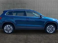 Used Skoda Karoq SE L 110 HP (80 kW) 2023 Petrol blue metallic SUV