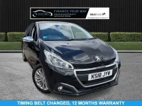 Used Peugeot 208 Allure 82 HP (60 kW) 2018 Black Hatchback