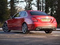 Used Mercedes C300 AMG line 245 HP (180 kW) 2020 Red Sedan