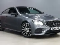 Used Mercedes E350 AMG line 313 HP (230 kW) 2019 Grey Coupe