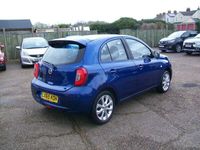 used Nissan Micra 1.2 Tekna 5dr, Only 47,000 miles fsh, £35 road tax, Parking sensors, Satnav