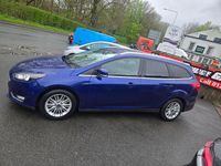 Used Ford Focus Zetec 120 HP (88 kW) 2017 Blue Estate