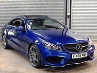 Begagnad Mercedes E220 AMG line 177 HK (130 kW) 2016 Blå Sportkupé