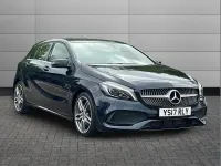 Used Mercedes A180 AMG Line Premium 109 HP (80 kW) 2017 Blue Hatchback