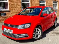 Used VW Polo SE 60 HP (44 kW) 2015 Red Hatchback