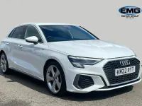 Used Audi A3 Sportback S-Line 150 HP (110 kW) 2022 White Hatchback