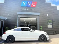 Used Mercedes C200 AMG line 198 HP (145 kW) 2018 White Coupe