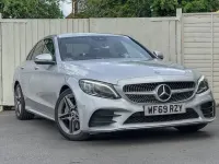 Used Mercedes C300 AMG line 242 HP (177 kW) 2019 Silver Sedan