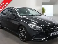 Used Mercedes CLA220 AMG line 177 HP (130 kW) 2017 Black Coupe