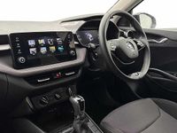 Used Skoda Fabia Colour Edition 85 HP (62 kW) 2024 Moon white metallic black magic pearl effect Hatchback