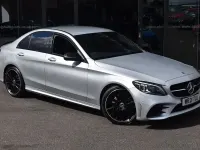 Used Mercedes C220 AMG line 194 HP (142 kW) 2021 Silver Sedan