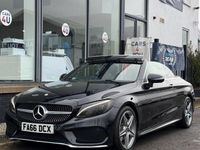 Usado Mercedes C220 AMG line 170 HP (125 kW) 2017 Preto Cabrios