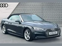 Used Audi A5 Cabriolet S-Line 187 HP (137 kW) 2018 Grey Cabriolet