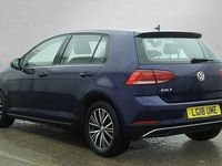 Used VW Golf VII SE 125 HP (91 kW) 2018 Blue Hatchback