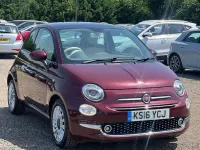 Used Fiat 500 Lounge 69 HP (50 kW) 2016 Red Hatchback