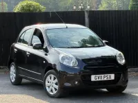 Used Nissan Micra Acenta 98 HP (72 kW) 2011 Black Hatchback