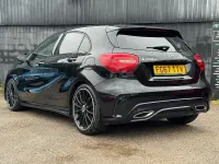 Used Mercedes A200 AMG line 136 HP (100 kW) 2017 Black Hatchback