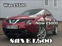 Used Nissan Juke N-Connecta 115 HP (84 kW) 2017 Red SUV