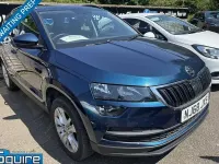Used Skoda Karoq SE Technology 116 HP (85 kW) 2018 Blue SUV
