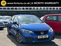 Begagnad Honda Civic S 100 HK (73 kW) 2016 Blå Halvkombi