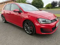 Used VW Golf VII GTD 184 HP (135 kW) 2017 Red Hatchback