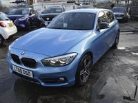 Used BMW 118 Sport Line 2018 Blue Hatchback