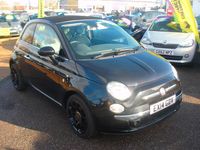 Used Fiat 500C Lounge 69 HP (50 kW) 2014 Black Cabriolet