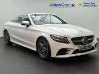 Used Mercedes C300 AMG line 245 HP (180 kW) 2020 White Cabriolet