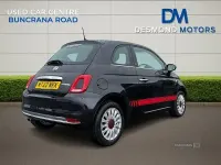 Used Fiat 500 Red 2022 Black Hatchback