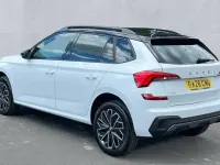 New Skoda Kamiq Design Edition 116 HP (85 kW) 2026 Moon white metallic black magic pearl effect SUV