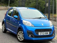 Used Peugeot 107 Active 68 HP (50 kW) 2012 Blue Hatchback