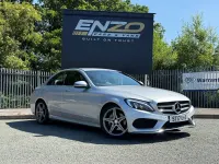 Used Mercedes C220 AMG line 170 HP (125 kW) 2017 Silver Sedan