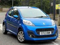 Used Peugeot 107 Active 68 HP (50 kW) 2012 Blue Hatchback