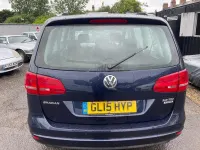 Used VW Sharan SE 140 HP (102 kW) 2015 Blue MPV