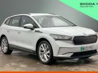 Used Skoda Enyaq iV 97 kW (132 HP) 2023 Moon white metallic SUV