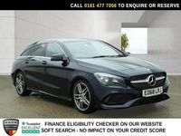 Used Mercedes CLA180 Shooting Brake AMG line 122 HP (89 kW) 2018 Blue Estate