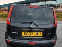 Used Nissan Note 110 HP (80 kW) 2007 Black Hatchback