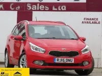 Used Kia Ceed Sportswagon 126 HP (92 kW) 2015 Red Estate