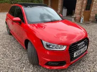 Used Audi A1 Sportback Black Edition 2018 Red Hatchback