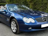 Used Mercedes SL500 306 HP (225 kW) 2005 Blue Cabriolet