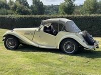 Used MG TF 57 HP (41 kW) 1954 White Cabriolet