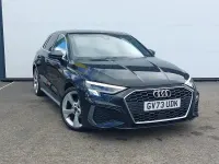 Used Audi A3 S-Line 150 HP (110 kW) 2024 Black Hatchback
