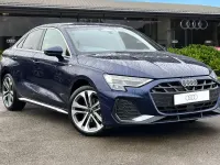 Ny Audi A3 S-Line 2026 Blå Halvkombi