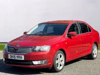 Used Skoda Rapid Elegance 105 HP (77 kW) 2015 Red Hatchback