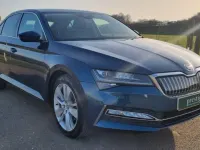 Usado Skoda Superb SE L 218 CV (160 kW) 2021 Azul Utilitario