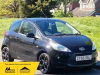 Used Ford Ka Zetec 2016 Black Hatchback